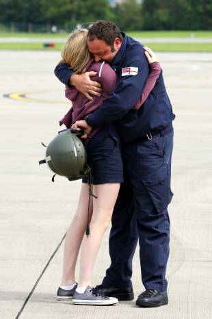 YEOVILTON LIFE: Smiles and tears as helicopter crew returns home Photo 3