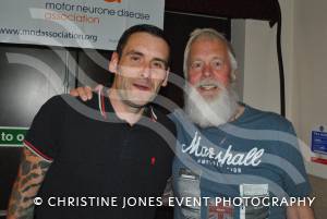 Beard shave charity night – July 30, 2016: Drummer Chris Holding had his beard shaved off while playing in a gig at the Old Barn Club in Yeovil to raise money for the Motor Neurone Disease Association. Photo 4