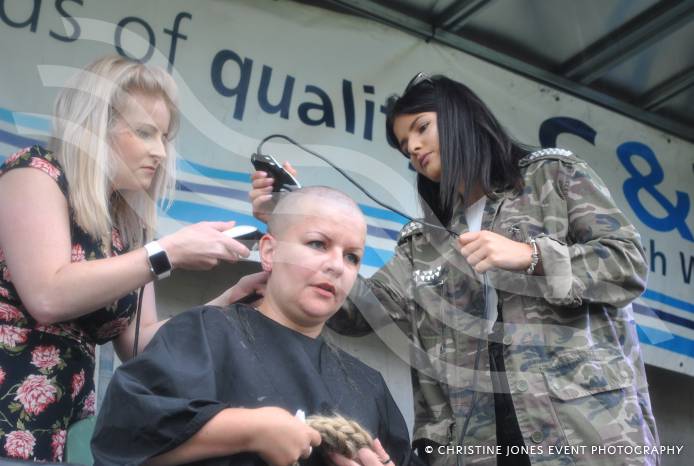 SOUTH SOMERSET NEWS: Anji loses her hair for charity