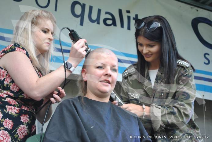 SOUTH SOMERSET NEWS: Anji loses her hair for charity Photo 1