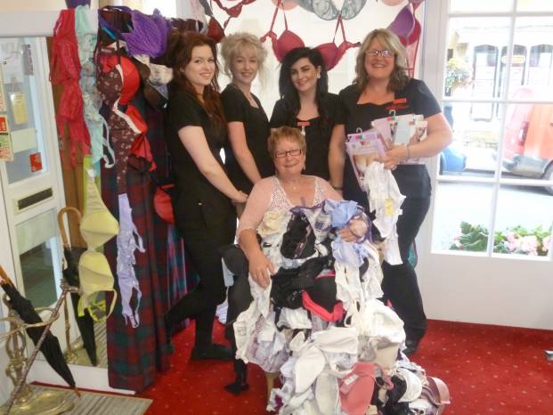 SOUTH SOMERSET NEWS: Bras raise cash for cancer charity