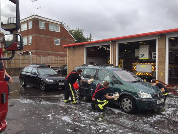YEOVIL NEWS: Fire station charity car wash is a big splash! Photo 3