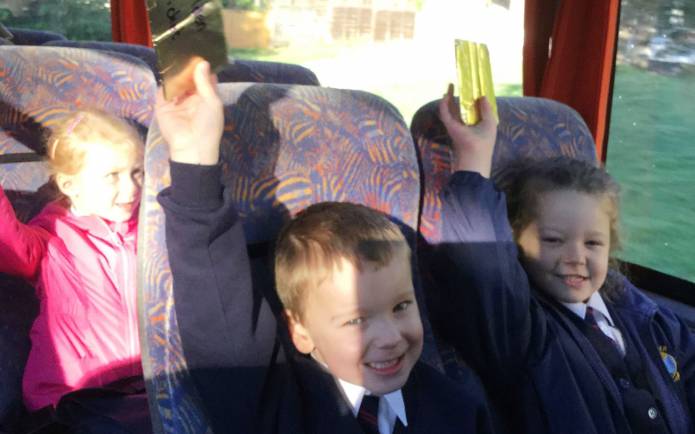 VIDEO AND PHOTOS: Kingfisher pupils’ school bus is just the ticket