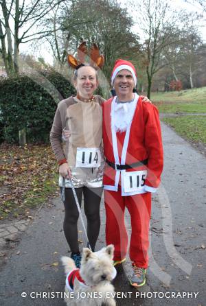 Yeovil Santa Dash Pt 1 – December 11, 2016: The annual Santa Dash in aid of St Margaret’s Somerset Hospice took place at Yeovil Country Park. Photo 14