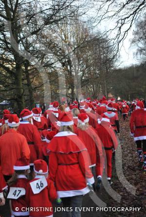 Yeovil Santa Dash Pt 2 – December 11, 2016: The annual Santa Dash in aid of St Margaret’s Somerset Hospice took place at Yeovil Country Park. Photo 16
