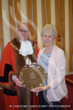 YEOVIL NEWS: Mayor’s Silver Salver presented to surprised Liz Pike