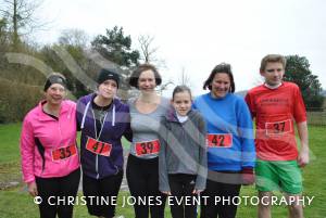 Slay the Dragon - Feb 24, 2013: The 4k line-up of runners, from left, Catherine Carter, Izzy House, Caroline Day, Catherine Clifton-Day, Helen Clifton and Karl Still. Photo 25