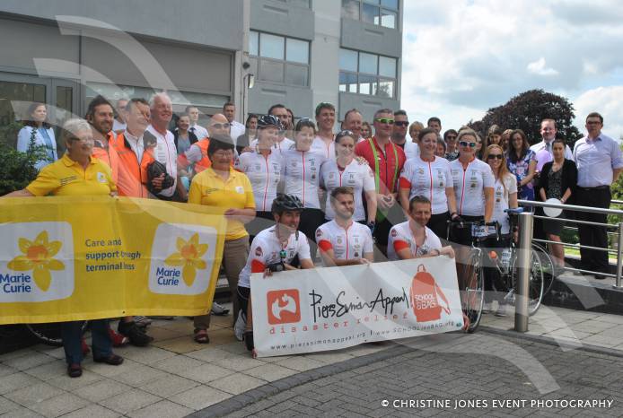 YEOVIL NEWS: Cyclists return home after marathon bike ride Photo 1