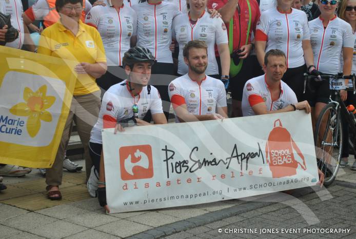 YEOVIL NEWS: Cyclists return home after marathon bike ride Photo 7