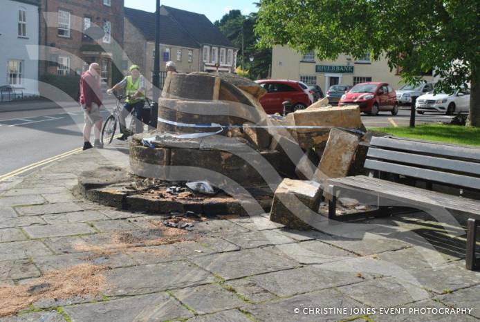 SOUTH SOMERSET NEWS: Historic Market Cross is toppled in crash Photo 7