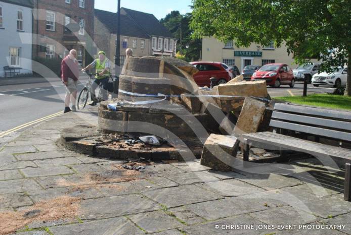 SOUTH SOMERSET NEWS: Historic Market Cross is toppled in crash Photo 8