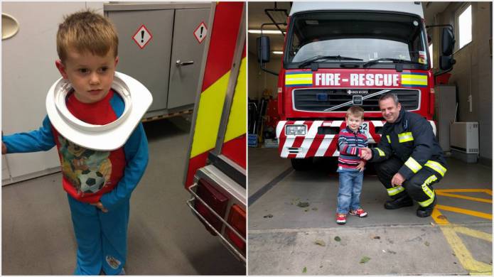 SOUTH SOMERSET NEWS: Stuck toilet seat lad thanks rescuers with cakes