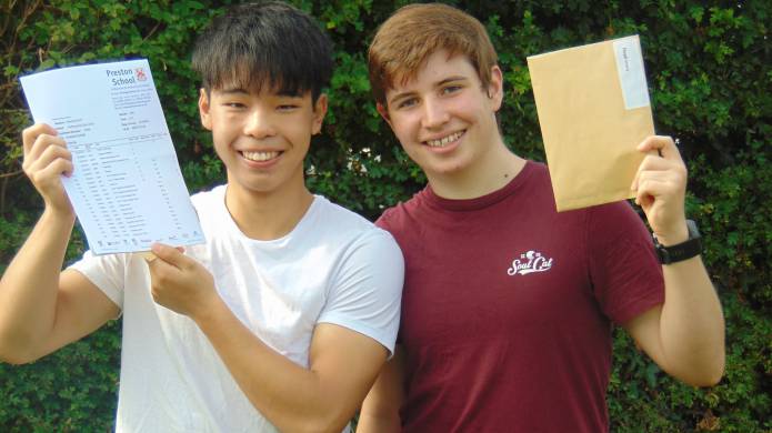 GCSE RESULTS 2017: Students chalk up some great grades at Preston School