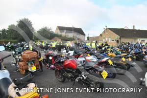 Sunflower Ride Part 1 – September 17, 2017: Bikers showed their support for St Margaret’s Somerset Hospice by taking part in the annual Sunflower Ride organised by the Yeovil-based Westland Motorcycle Club. Photo 2