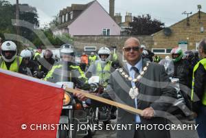 Sunflower Ride Part 1 – September 17, 2017: Bikers showed their support for St Margaret’s Somerset Hospice by taking part in the annual Sunflower Ride organised by the Yeovil-based Westland Motorcycle Club. Photo 7