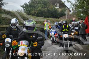 Sunflower Ride Part 2 – September 17, 2017: Bikers showed their support for St Margaret’s Somerset Hospice by taking part in the annual Sunflower Ride organised by the Yeovil-based Westland Motorcycle Club. Photo 1
