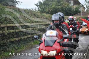 Sunflower Ride Part 2 – September 17, 2017: Bikers showed their support for St Margaret’s Somerset Hospice by taking part in the annual Sunflower Ride organised by the Yeovil-based Westland Motorcycle Club. Photo 2