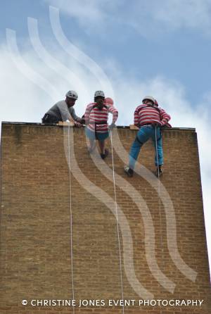 Charity Abseil: Where's Wally? - March 9, 2013: They're off! Photo 7