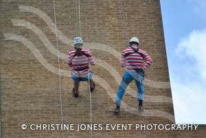 Charity Abseil: Where's Wally? - March 9, 2013: They're on the way down. Photo 9