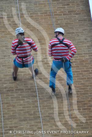 Charity Abseil: Where's Wally? - March 9, 2013: Nearly down. Photo 10