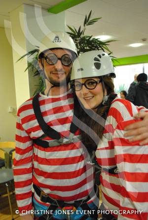 Charity Abseil: Where's Wally? - March 9, 2013: Safe and sound - Duane Stone and Sophie Cairncross. Photo 12