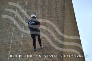 Charity Abseil: Southern Conservatories - March 9, 2013: Benita Hughes is on her way. Photo 5