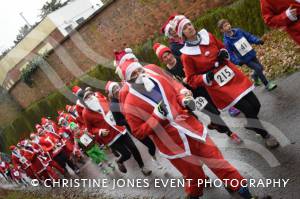 Santa Dash Part 2 – December 10, 2017: Father Christmas suits were the order of the day for the annual Santa Dash at Yeovil Country Park in aid of St Margaret’s Somerset Hospice. Photo 12