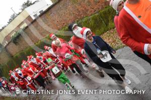 Santa Dash Part 2 – December 10, 2017: Father Christmas suits were the order of the day for the annual Santa Dash at Yeovil Country Park in aid of St Margaret’s Somerset Hospice. Photo 13