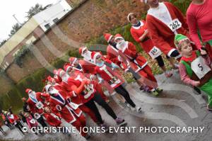 Santa Dash Part 2 – December 10, 2017: Father Christmas suits were the order of the day for the annual Santa Dash at Yeovil Country Park in aid of St Margaret’s Somerset Hospice. Photo 15