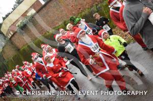 Santa Dash Part 2 – December 10, 2017: Father Christmas suits were the order of the day for the annual Santa Dash at Yeovil Country Park in aid of St Margaret’s Somerset Hospice. Photo 4