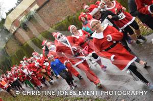 Santa Dash Part 2 – December 10, 2017: Father Christmas suits were the order of the day for the annual Santa Dash at Yeovil Country Park in aid of St Margaret’s Somerset Hospice. Photo 6