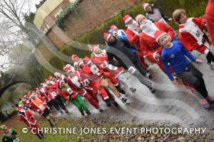 Santa Dash Part 2 – December 10, 2017: Father Christmas suits were the order of the day for the annual Santa Dash at Yeovil Country Park in aid of St Margaret’s Somerset Hospice. Photo 7