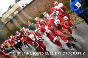 Santa Dash Part 2 – December 10, 2017: Father Christmas suits were the order of the day for the annual Santa Dash at Yeovil Country Park in aid of St Margaret’s Somerset Hospice. Photo 8