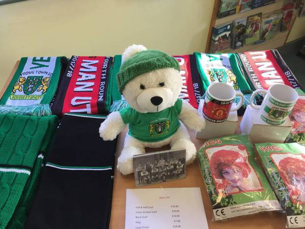 GLOVERS NEWS: Yeovil Town v Man Utd: Official merchandise on sale at Yeovil Tourist Information Centre