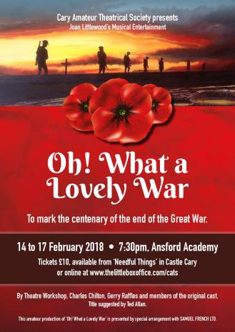 LEISURE: Cary Amateur Theatrical Society presents Oh! What a Lovely War
