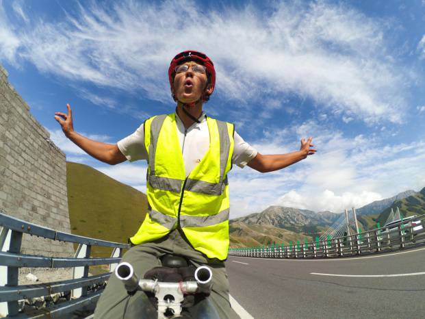 SOMERSET NEWS: Unicyclist Ed to begin USA leg of round-the-world journey by crossing the Golden Gate Bridge