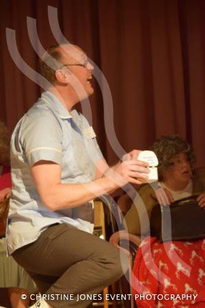 Has Anyone Seen My Dentures Pt 3 – Feb 9-10, 2018: Adult members of the Castaway Theatre Group perform a fundraising comedy play at East Coker Village Hall. Photo 55