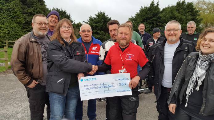 YEOVIL NEWS: Bikers hand over cash to air ambulance charities