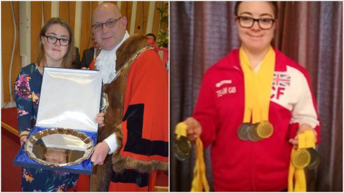 YEOVIL NEWS: Mayor’s Award for Down Syndrome swimmer Caroline Faithfull