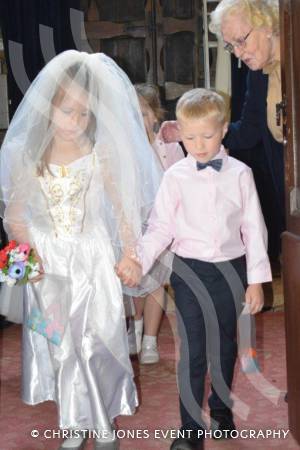 Class 1 wedding at Montacute Pt 1 – May 17, 2018: Children at All Saints Primary School in Montacute enjoyed their very own Class 1 wedding at St Catherine’s Church ahead of the Royal Wedding between Prince Harry and Meghan Markle. Photo 12