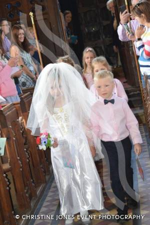 Class 1 wedding at Montacute Pt 1 – May 17, 2018: Children at All Saints Primary School in Montacute enjoyed their very own Class 1 wedding at St Catherine’s Church ahead of the Royal Wedding between Prince Harry and Meghan Markle. Photo 13