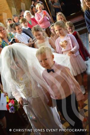 Class 1 wedding at Montacute Pt 1 – May 17, 2018: Children at All Saints Primary School in Montacute enjoyed their very own Class 1 wedding at St Catherine’s Church ahead of the Royal Wedding between Prince Harry and Meghan Markle. Photo 15