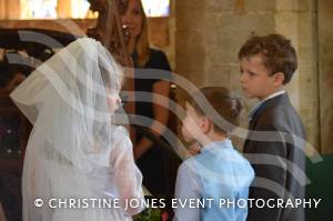 Class 1 wedding at Montacute Pt 1 – May 17, 2018: Children at All Saints Primary School in Montacute enjoyed their very own Class 1 wedding at St Catherine’s Church ahead of the Royal Wedding between Prince Harry and Meghan Markle. Photo 18