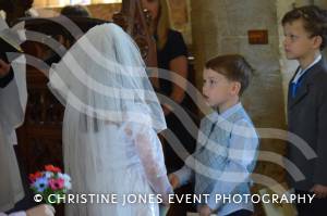 Class 1 wedding at Montacute Pt 1 – May 17, 2018: Children at All Saints Primary School in Montacute enjoyed their very own Class 1 wedding at St Catherine’s Church ahead of the Royal Wedding between Prince Harry and Meghan Markle. Photo 20