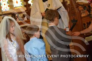 Class 1 wedding at Montacute Pt 1 – May 17, 2018: Children at All Saints Primary School in Montacute enjoyed their very own Class 1 wedding at St Catherine’s Church ahead of the Royal Wedding between Prince Harry and Meghan Markle. Photo 25