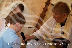 Class 1 wedding at Montacute Pt 1 – May 17, 2018: Children at All Saints Primary School in Montacute enjoyed their very own Class 1 wedding at St Catherine’s Church ahead of the Royal Wedding between Prince Harry and Meghan Markle. Photo 29