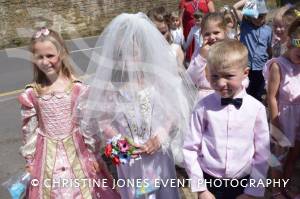 Class 1 wedding at Montacute Pt 1 – May 17, 2018: Children at All Saints Primary School in Montacute enjoyed their very own Class 1 wedding at St Catherine’s Church ahead of the Royal Wedding between Prince Harry and Meghan Markle. Photo 3