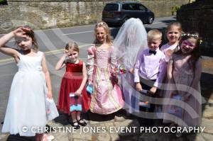 Class 1 wedding at Montacute Pt 1 – May 17, 2018: Children at All Saints Primary School in Montacute enjoyed their very own Class 1 wedding at St Catherine’s Church ahead of the Royal Wedding between Prince Harry and Meghan Markle. Photo 9