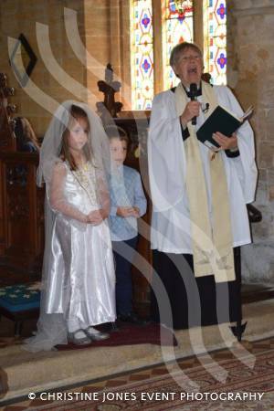 Class 1 wedding at Montacute Pt 2 – May 17, 2018: Children at All Saints Primary School in Montacute enjoyed their very own Class 1 wedding at St Catherine’s Church ahead of the Royal Wedding between Prince Harry and Meghan Markle. Photo 11