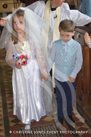 Class 1 wedding at Montacute Pt 2 – May 17, 2018: Children at All Saints Primary School in Montacute enjoyed their very own Class 1 wedding at St Catherine’s Church ahead of the Royal Wedding between Prince Harry and Meghan Markle. Photo 12